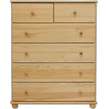 Komoda Komoda DK-113 s 6 zásuvkami, masiv Barva: moření dub