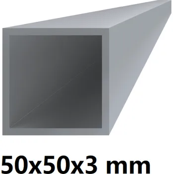Stavební profil Čtvercový hliníkový jekl 50x50x3 mm