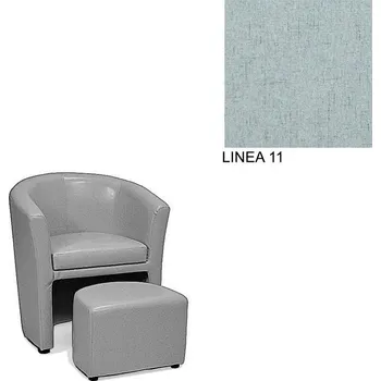 Křeslo Klubové křeslo AVA HOLGER I, s taburetkou, LINEA 11
