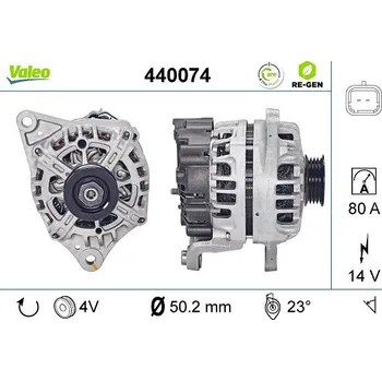 Alternátor generátor, , 23100AX62B, VALEO, 440074