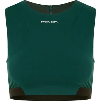 Sweaty Betty Dámský Cropped Top Power Editorial, tmavě...