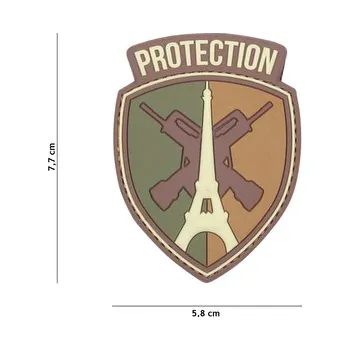 Nášivka Gumová nášivka 101 Inc Paris Protection - multicam