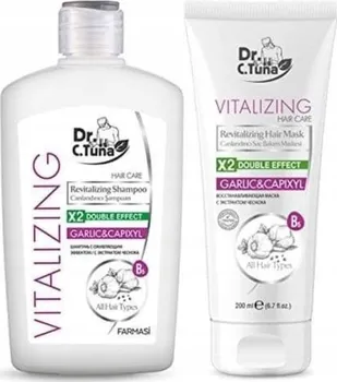 Šampon Farmasi Dr. C. Tuna Vitalizing šampon na vlasy s česnekem a capixylem