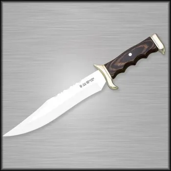 Pracovní nůž Nieto ALPINA, pevný nůž s koženým pouzdrem, dřevo 8504