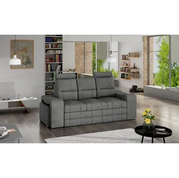 Pohovka Falco Rozkládací pohovka WENEZIE+2T s úložným prostorem, tm.šedá Inari 94