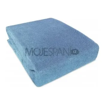 Prostěradlo Frote prostěradlo s gumkou 140/200 cm ECONOMY - modrá