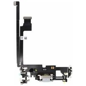 Flex iPhone 12 Pro Max nabíjecí konektor silver / white