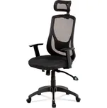 Autronic Kancelářská židle KA-A186 BK, synchronní mech., černá MESH, plast. kříž