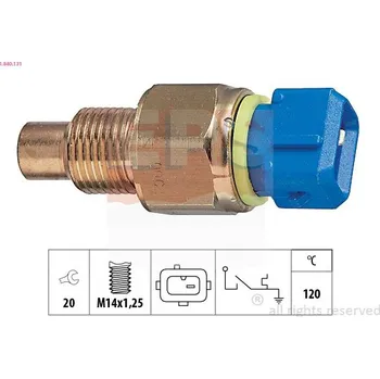 Autoelektrika Teplotní spínač, varovná kontrolka chladiva EPS 1.840.131