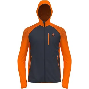 Pánská mikina Pánská funkční mikina Odlo X-ALP PERFORMANCE XL Tmavě šedá, Oranžová