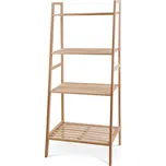 Autronic Regál dřevěný, 4 police, jedlové dřevo, přírodní odstín DR-N133 NAT