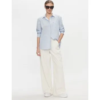 Pánská košile Tommy Hilfiger Košile Essential WW0WW41410 Světle modrá Regular Fit 36