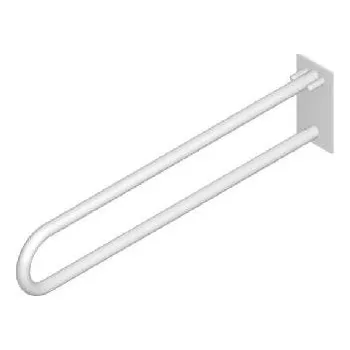 Jika Universum - Madlo toaletní, 800mm x 200mm x 100mm, závěsné, sklopné, kotvené do zdi, bílé H3897250000001