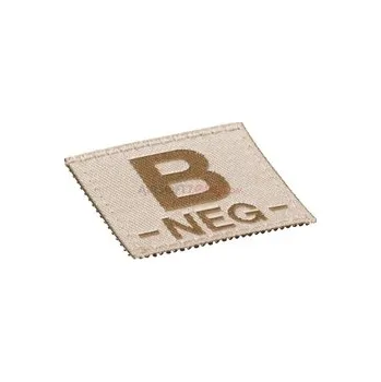 Nášivka Nášivka Claw Gear Bloodgroup B NEG - desert