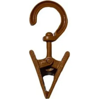 Příslušenství pro garnýž SP TREND Háčky se žabičkou Lugano, třešeň - 10ks