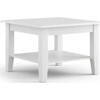 Konferenční stolek Massivo.cz Konferenční stolek Belluno Elegante, malý, bílý, masiv, borovice