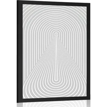 Plakát Dovido Plakát perspektiva duhy Mid-Century