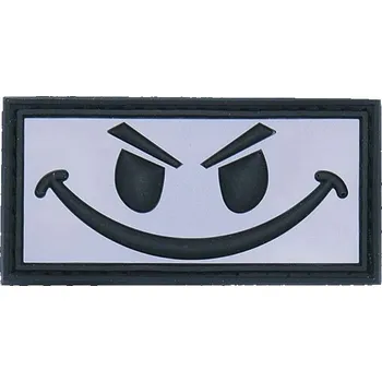 Nášivka 101. INC Nášivka Evil smiley bílý 3D PVC