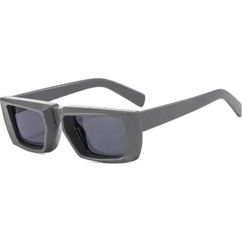 Sluneční brýle Trendy obdelníkové sluneční brýle UV400 - ŠEDÁ