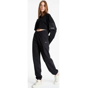 Dámské kalhoty Kalhoty NikeLab Women's Fleece Pants Black/ White L