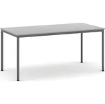 B2B Partner Jídelní stůl, 160x80 cm, tmavě šedá podnož, šedá