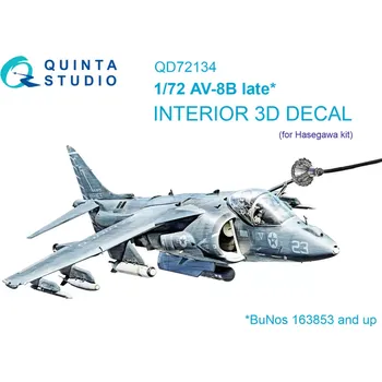 Plastikový model Quinta studio 1/72 AV-8B late 3D-Print.&col.Interior (HAS)