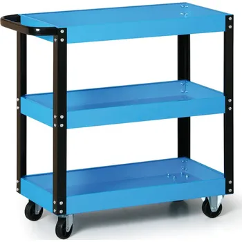 B2B Partner Mobilní dílenský policový vozík, 700 x 350 x 770 mm
