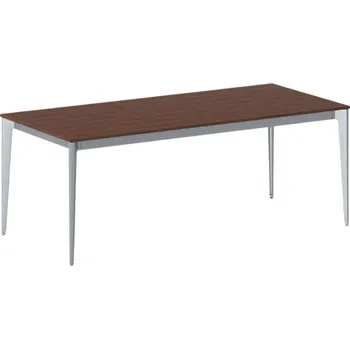 Psací stůl B2B Partner Jednací kancelářský stůl PRIMO ACTION, 200x90 cm, šedostříbrná podnož, třešeň