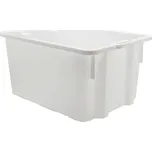 Mobil Plastic Zasouvací a stohovací přepravka bílá, 550 x 430 x 310 mm 1018817