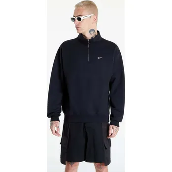 Pánská mikina Mikina Nike Solo Swoosh Men's 1/4-Zip Top Black/ White S