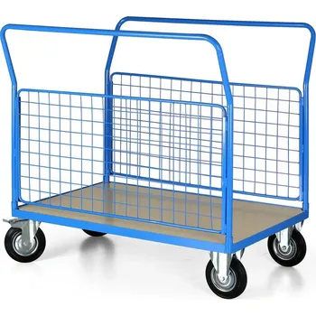 Plošinový vozík B2B Partner Plošinový vozík se 2 drátěnými stěnami, 1200x800 mm