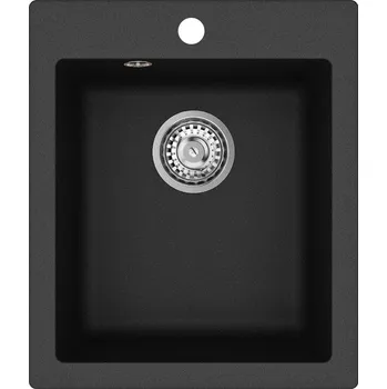 Granitový dřez Granitový dřez Aquastone QUADRA 20 černá metalická