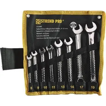 Sada nářadí Sada kľúčov Strend Pro HR31583 očkoplochá, 8 dielna, Cr-V, 8-19 mm