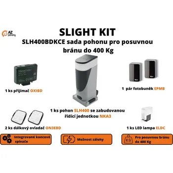 Pohon brány Slight Kit - SLH400BDKCE sada pohonu pro posuvnou bránu do 400 kg