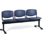 Antares Plastová lavice do čekáren TONY, 3 místa, modrá