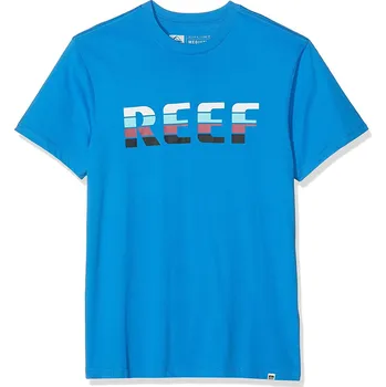 Pánské oblečení reef Pánské triko town tee lake blue