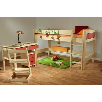 Postel Gazel Bella Native nízká patrová postel C - červená