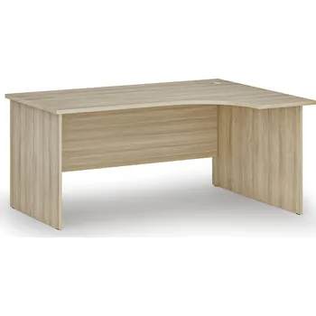 Psací stůl B2B Partner Rohový kancelářský psací stůl PRIMO WOOD, 160x120 cm, pravý, dub přírodní