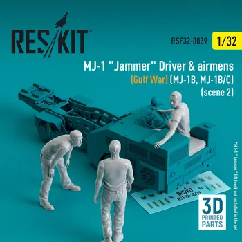 Plastikový model Reskit 1/32 MJ-1 Driver&airmens (Gulf War) scene 2