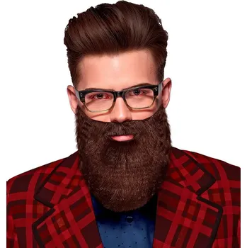 Karnevalový doplněk Vousy - hnědé