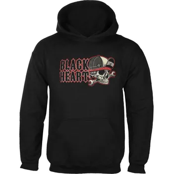 Pánská mikina mikina s kapucí pánské - COMMANDER - BLACK HEART - 17611 - XXL