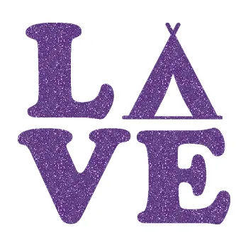 Samolepící dekorace Love camping 002 stanování (87 - Ultra Metalic fialová) SAMOLEPKA NA AUTO, NÁLEPKA, FÓLIE, POLEP, TUNING, VLASTNÍ TEXT, TISK, AUTOSAMOLEPKY.cz, POLEPY, OBRÁZEK, LOGO, 3D STICKERS