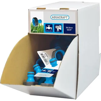 Zahradní hadice 70 ks Adaptér SoftTouch 3/4", AQUACRAFT® 552165, Display box 70 ks, na hadicu