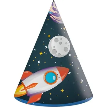 Party dekorace Procos Vesmír party - Čepičky papírové 6 ks