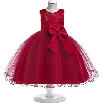 Dětská móda Dětské šaty vínové slavnostní