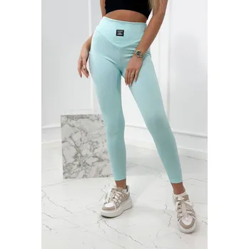 Dámské legíny Pruhované mátové legíny UNI