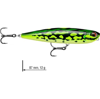 Umělá nástraha Wobler hladinový Precision Xtreme Pencil RAPALA 8,7 cm - Color: LF
