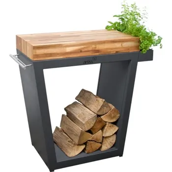 Zahradní stůl ARTISS Stůl Grafit velký zkosený 80 x 45 x 91 cm - žula