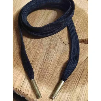 Oděvní šňůra s koncovkami do kapucí, délka 135 cm černá