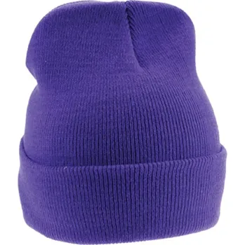 Čepice L-Merch Unisex pletená čepice C700 Purple one size